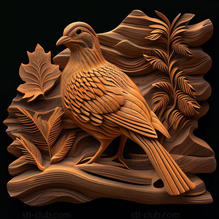 3D model Nehemiah the partridge American artist (STL)